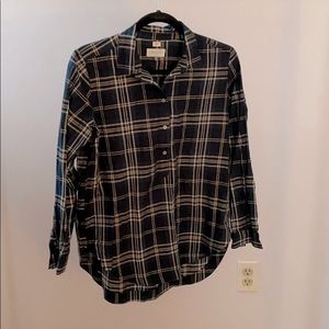 Loft softened 3/4 button down shirt